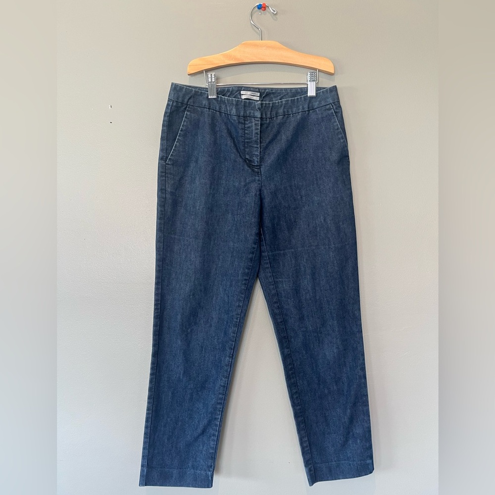Halogen Taylor fit, soft denim low rise high water blue Jean